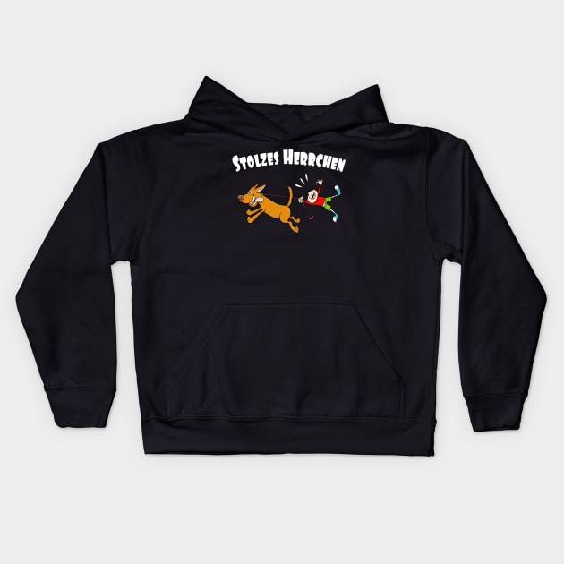 Stolzes Herrchen lustiges Hundeliebhaber Geschenk Kids Hoodie by Foxxy Merch